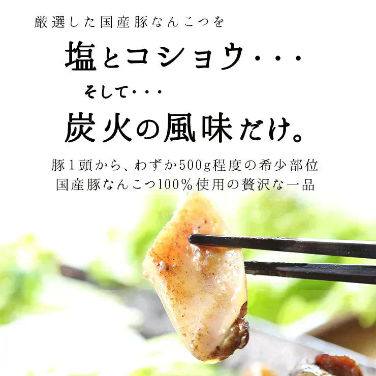 豚軟骨のおつまみ 送料無料 豚なんこつ(ナンコツ・ぶたなんこつ)の炭火焼 100ｇ×4セット レトルト食品 常温保存 お試しに簡易包装 訳あり お肉の絶品珍味 お取り寄せグルメ 食品 グルメ 惣菜 豚肉 ポーク  送料無料
