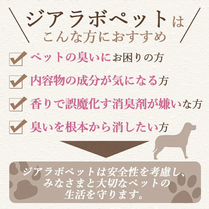 ペット用除菌・消臭スプレー 2L 除菌 消臭 今だけ!空ボトル付き ジアラボペット