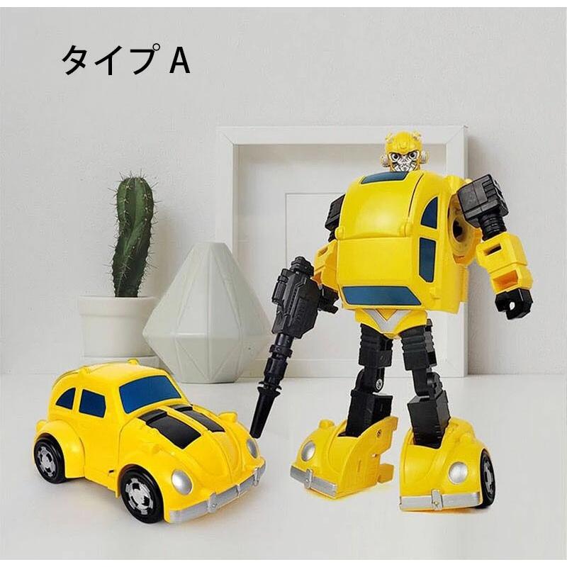 ロボット おもちゃ プレゼント 5タイプ 車 変身 車マン w499A(Aタイプ)