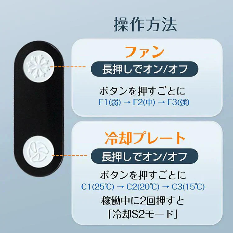 ネッククーラー 「ホワイト」 首掛け扇風機 羽なし 冷却プレート付 背中送風 大容量バッテリー 小型 静音 ネックファン 風量調整 扇風機 母の日 熱中症