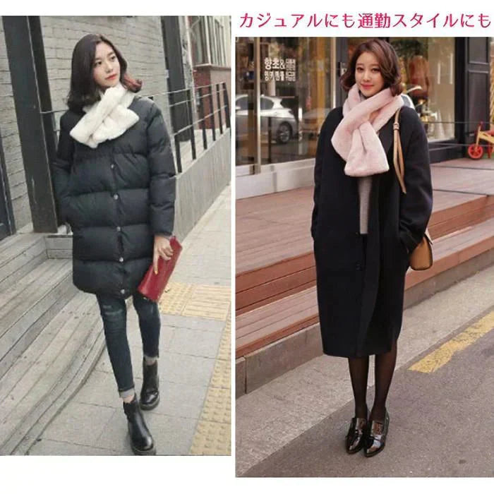 【グレー】【予約商品・発送時期は商品説明に記載】ファーマフラー フェイクファー エコファー 差し込みマフラー ふわふわ もこもこ あったかい 防寒 冬 レディース 送料無料 ふわふわの肌触りが気持ちいいあったかファーマフラー 差し込み式で簡単に巻ける