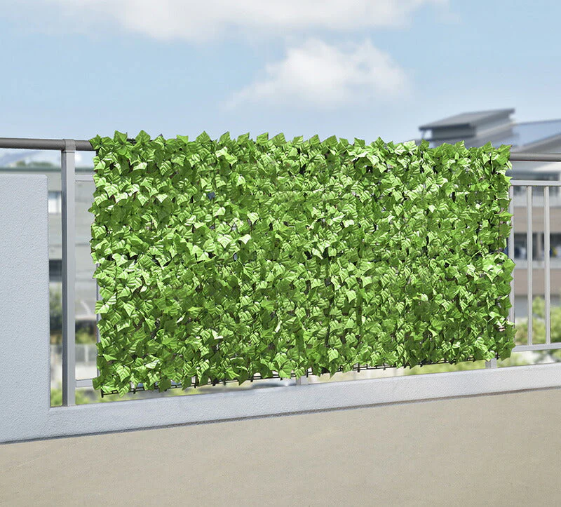 【花有タイプ】グリーンフェンス 1m×3m 目隠し 日除け おしゃれ 花付き 花無し 葉っぱ ベランダ 庭 防犯 侵入防止 / 目隠しグリーンフェンス