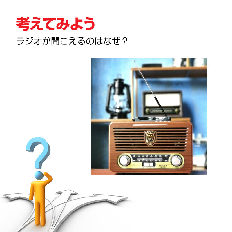ラジオ 手作り工作 キット DIY 自作 図工 子供 小学生 教材 自由研究 夏休み 冬休み おもちゃ 技術 学習 授業 学校 無線 電波 アンテナ チャンネル