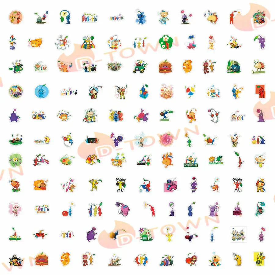 ピクミン ぷくぷくシール100 PCS ステッカー s130