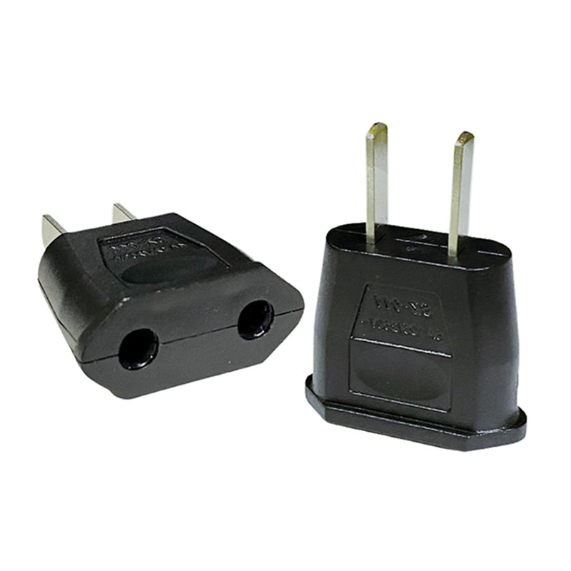 変換プラグ 2個セット 6A 100-250V 日本国内用 Cタイプ→Aタイプ 純銅 電源 変換アダプター コンセント 海外 旅行 家電 電化製品 軽量 便利グッズ お得 おすすめ