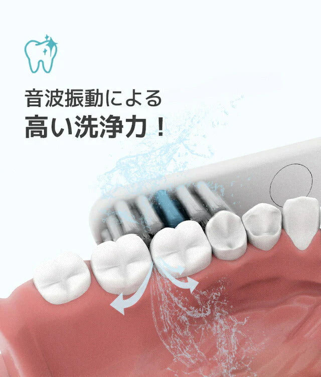 折り畳み式 音波振動歯ブラシ UTC600 モバイルソニック ホワイト 自動UV-C除菌 電動歯ブラシ UV除菌 携帯用 ワイヤレス充電【メール便送料無料】