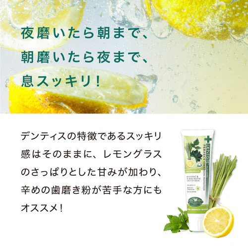 【日本限定フレーバー】デンティス レモングラス チューブタイプ 100g