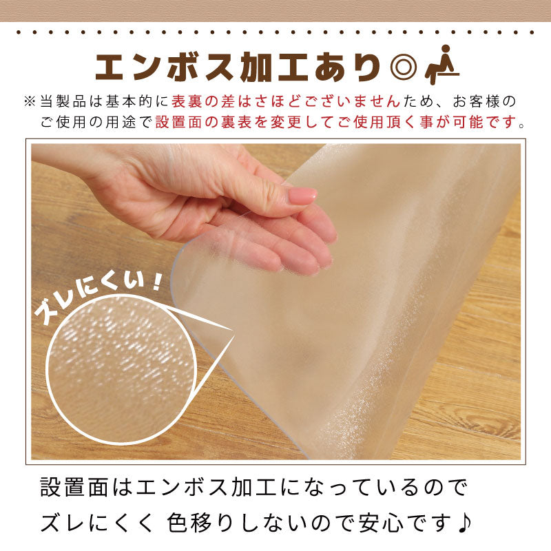 【175×300cm】ダイニングマット 175×300 クリアマット 撥水 クリア 抗菌 防カビ 厚さ1.5mm 床 保護 傷防止マット 透明 フロアマット テーブルマット マット