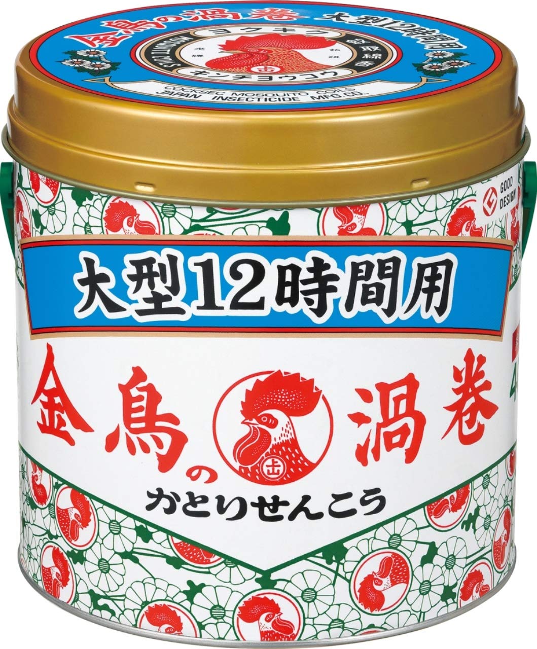 金鳥の渦巻　大型　１２時間用　４０巻　（缶） 容量40本 大日本除虫菊（金鳥） 殺虫剤・ハエ・蚊