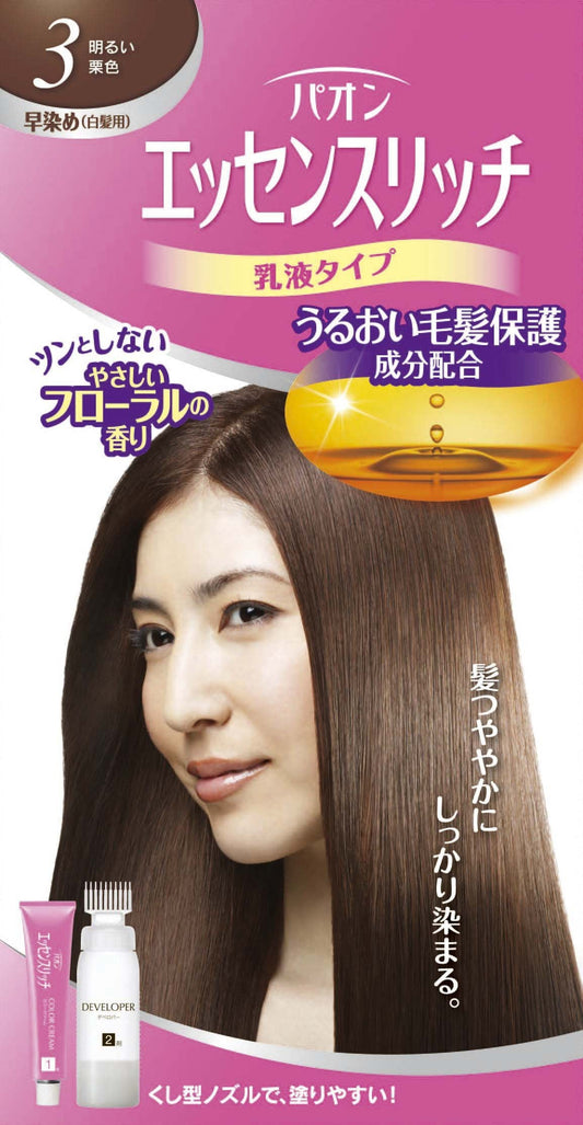 パオン　エッセンスリッチ　乳液タイプ　３ 容量1個 シュワルツコフヘンケル ヘアカラー・白髪用