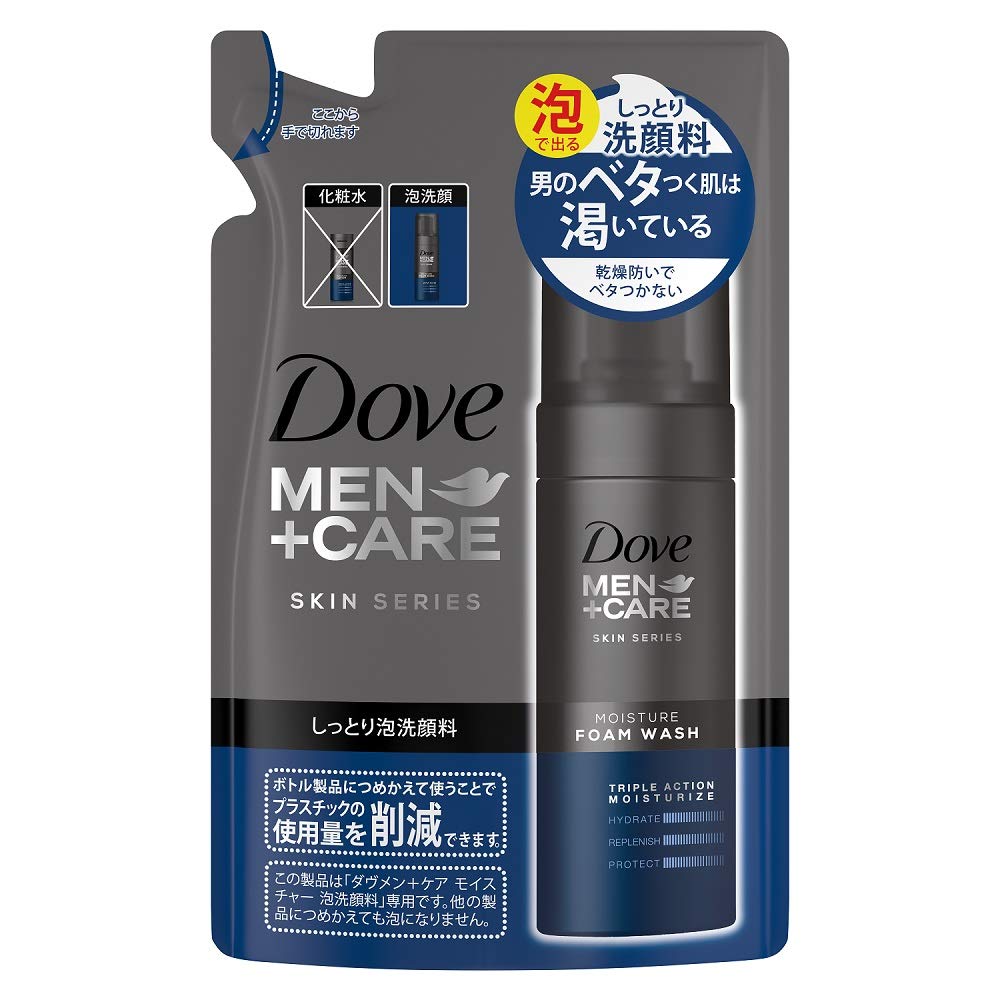 ダヴメン＋ケア　モイスチャー　泡洗顔料　つめかえ用 容量120ML ユニリーバ 洗顔・クレンジング