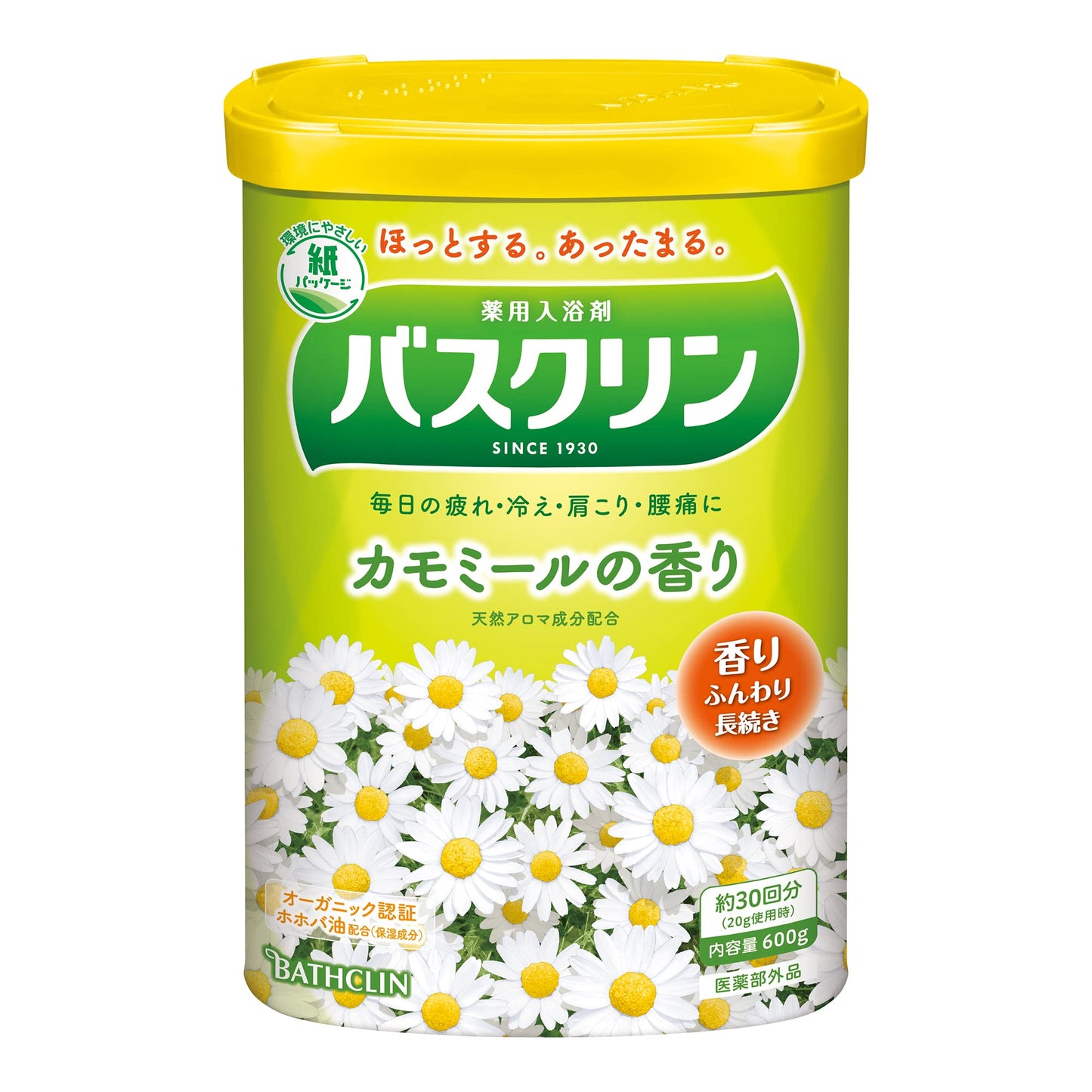 バスクリン　カモミールの香り　６００Ｇ 容量600G バスクリン 入浴剤