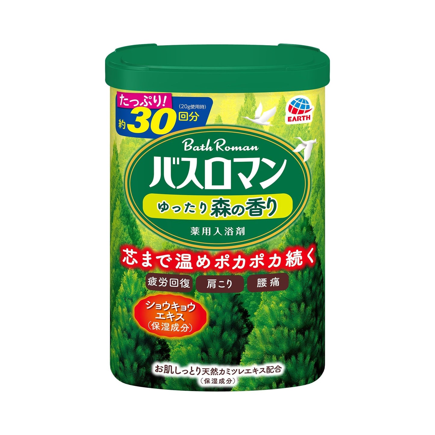 バスロマン　ゆったり森の香り 容量600G アース製薬 入浴剤