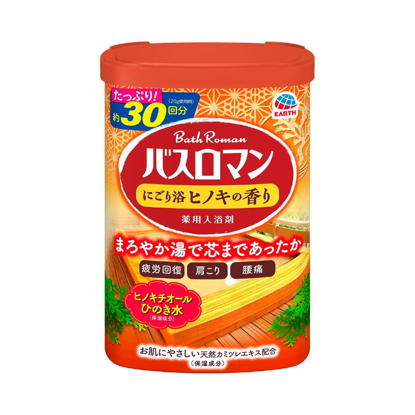 バスロマンにごり浴ヒノキの香り 容量600G アース製薬 入浴剤