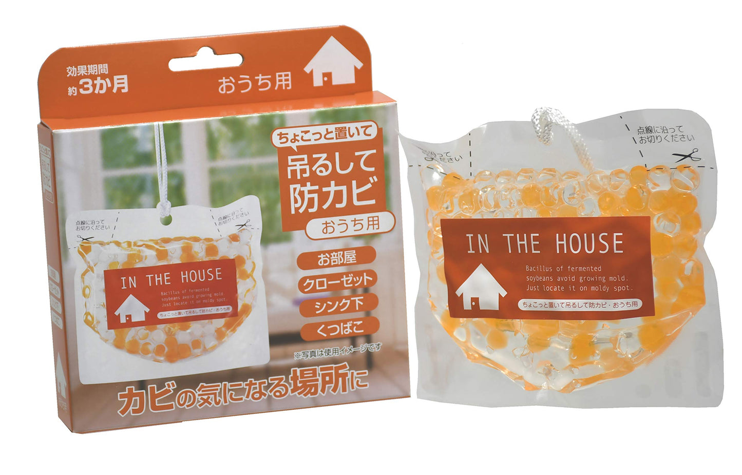 ちょこっと置いて吊るして防カビ　おうち用 容量160G 高森コーキ 芳香剤・部屋用