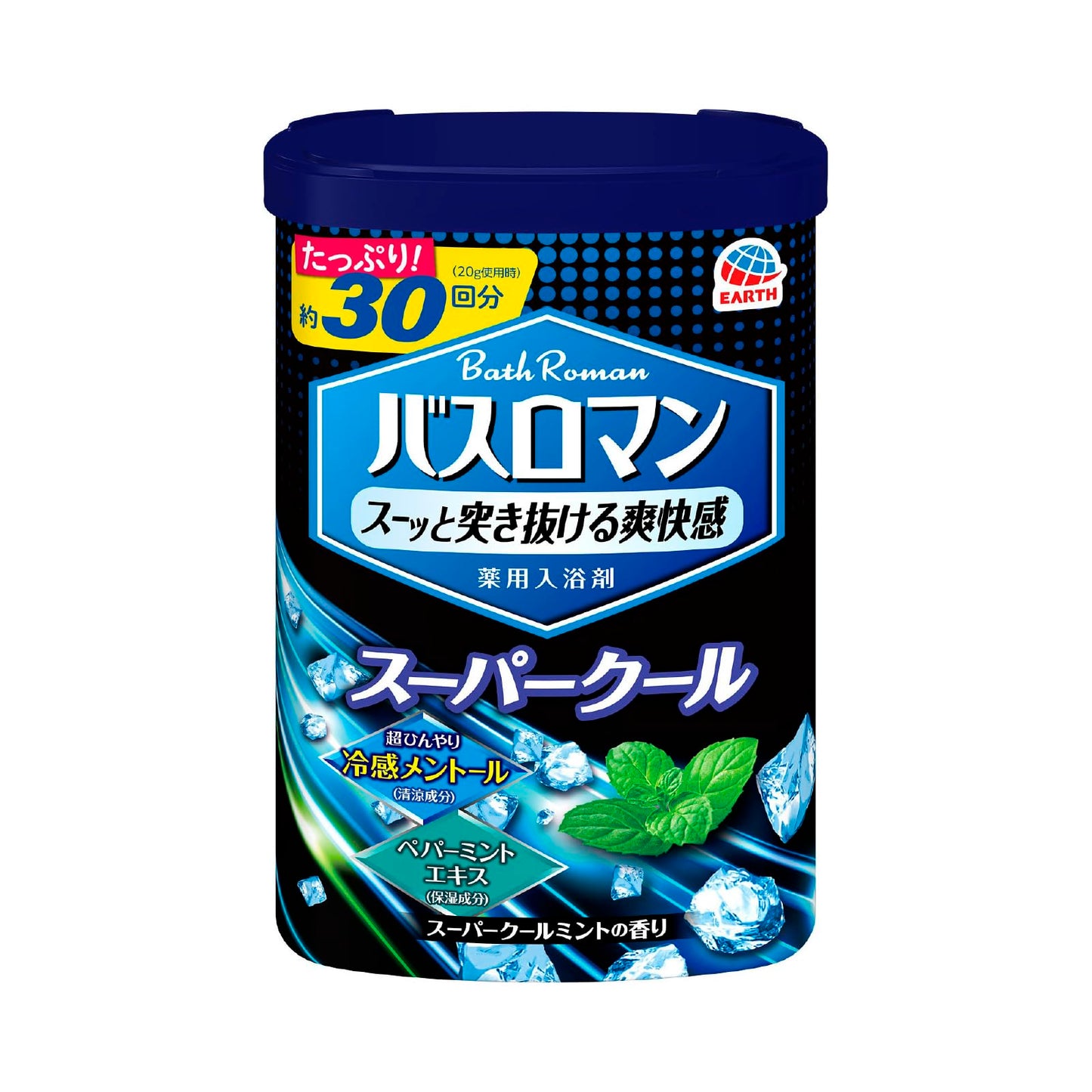 バスロマン スーパークールタイプ 容量600G アース製薬 入浴剤