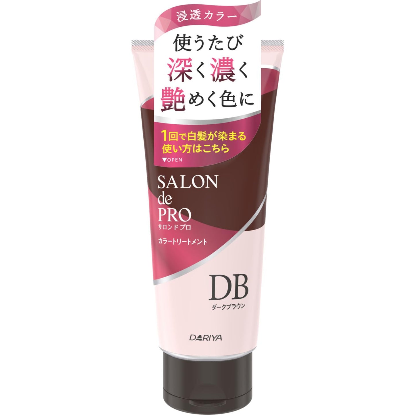 サロンドプロ カラートリートメント ＜ダークブラウン＞ 容量180G ダリヤ ヘアカラー・白髪用
