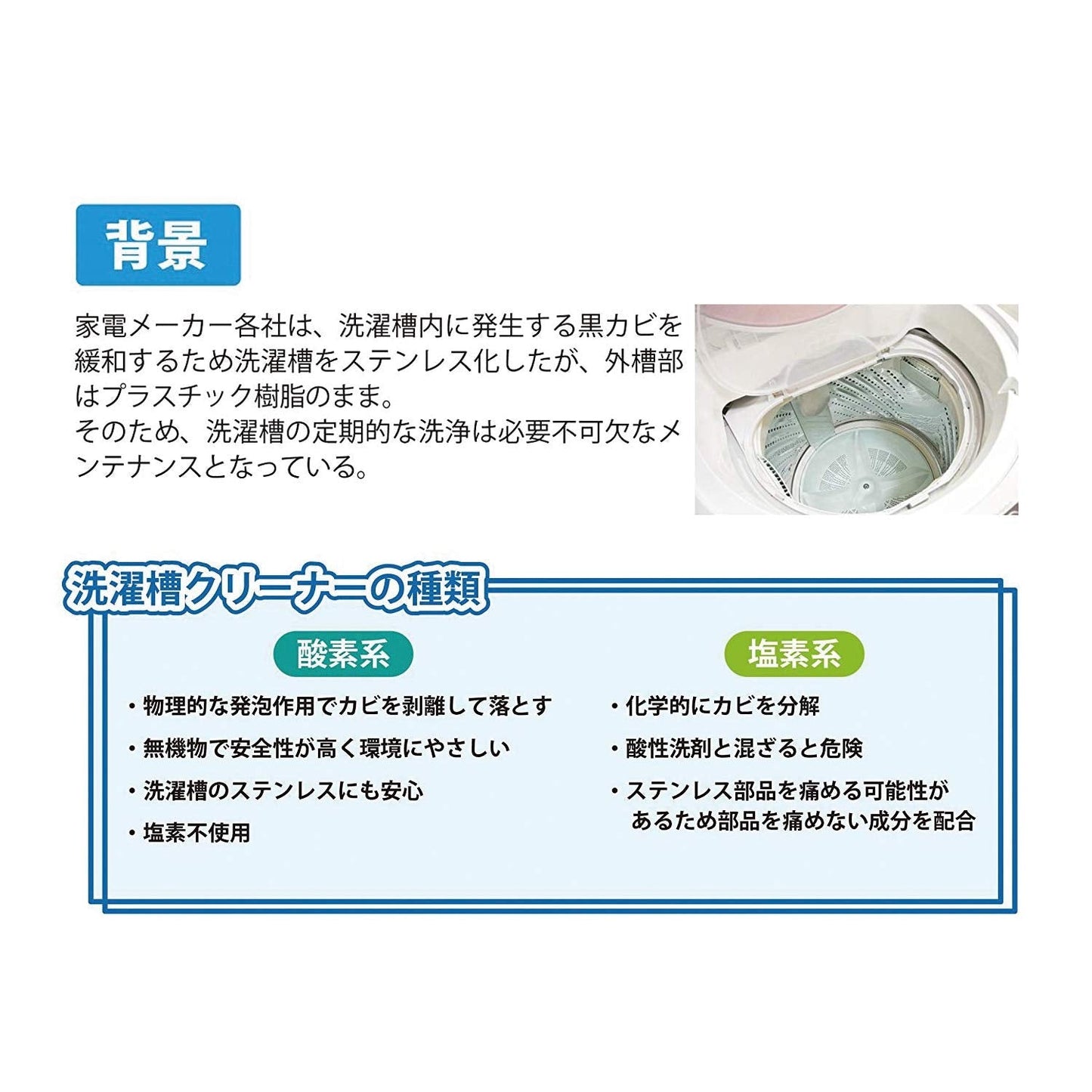 非塩素系　洗濯槽クリーナー 容量750G 小久保工業所 洗濯槽クリーナー