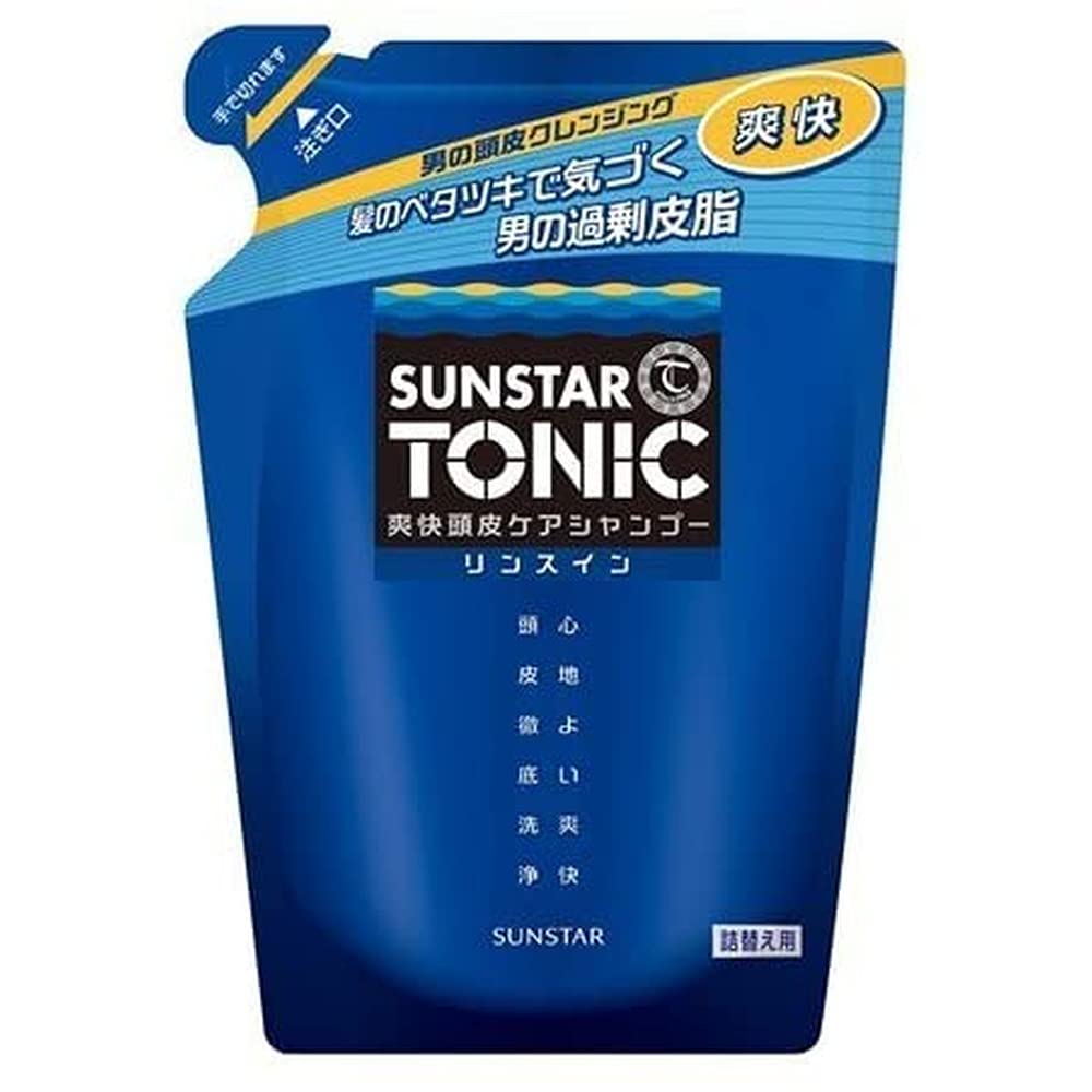 サンスタートニック爽快頭皮ケアシャンプーリンスイン詰替え用 容量340ML サンスター シャンプー