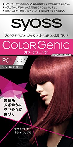 サイオス　カラージェニック　ミルキーヘアカラー　Ｐ０１　クリスタルピンク 容量1個 ヘアカラー・白髪用