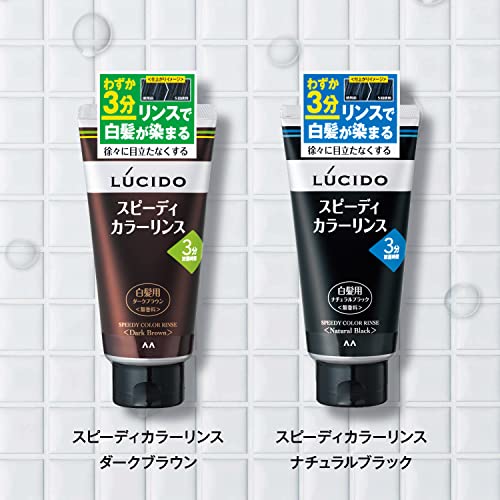 ルシード　スピーディカラーリンス　ナチュラルブラック 容量160G マンダム ヘアカラー