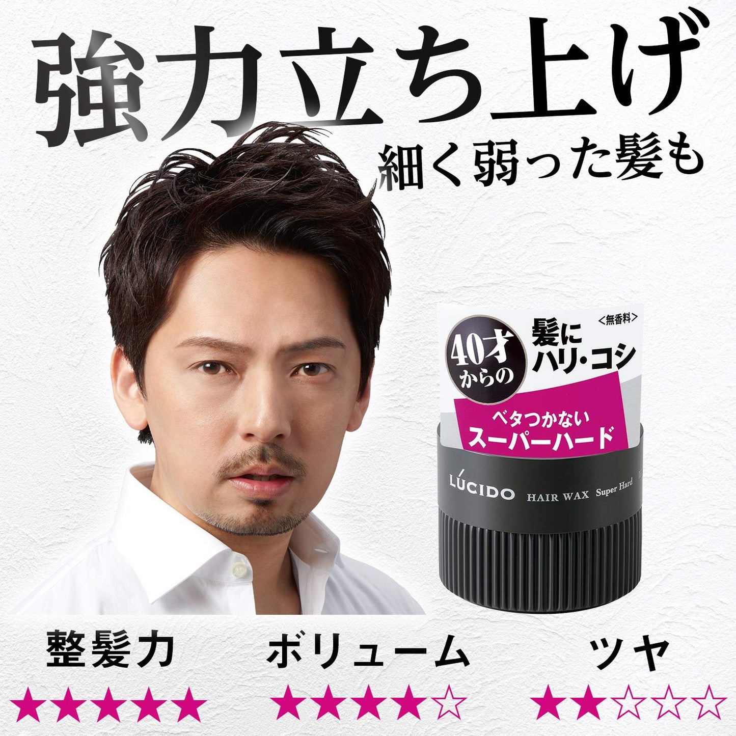 ルシード　ヘアワックス　スーパーハード 容量80G マンダム スタイリング