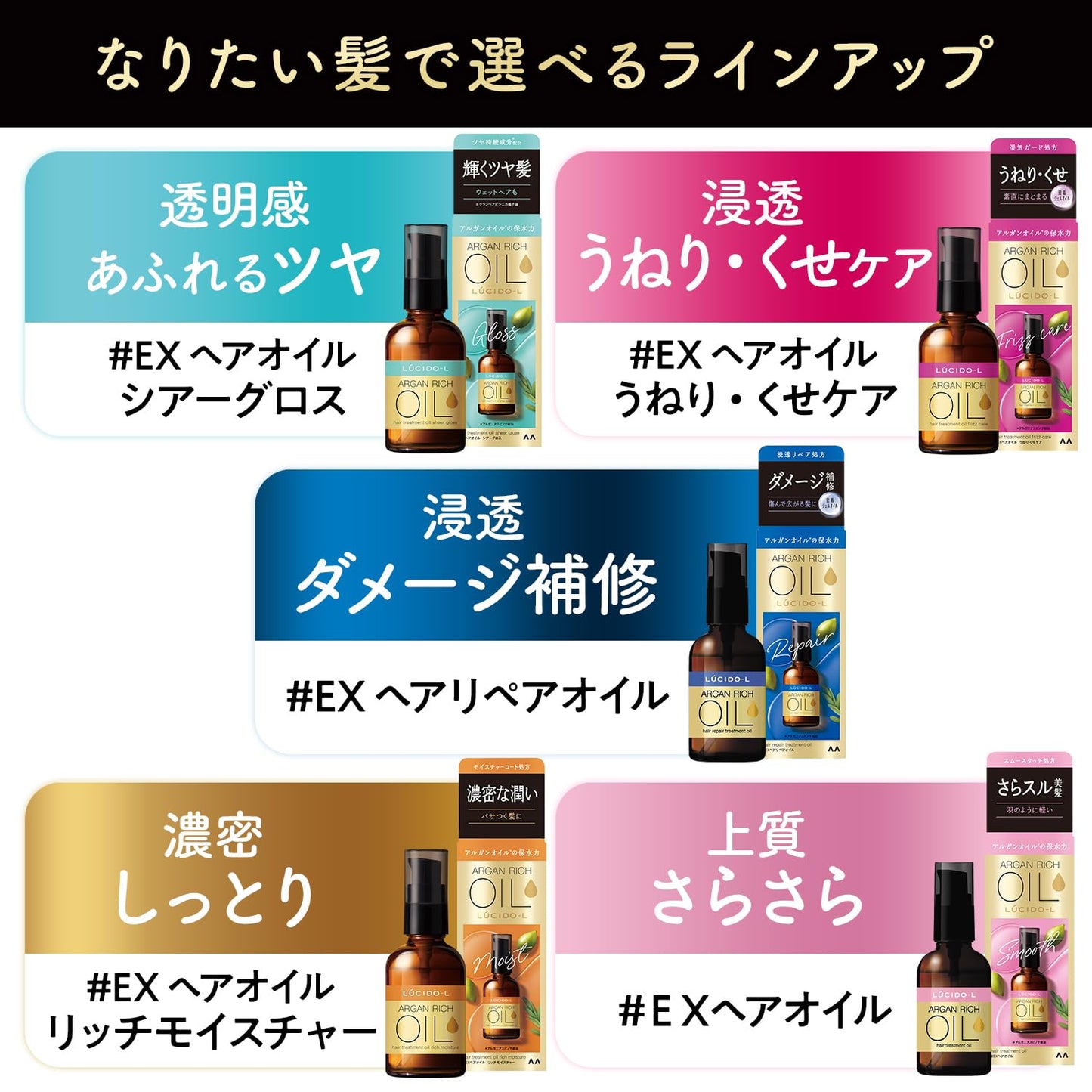 ルシードエル　オイルトリートメント　＃ＥＸヘアリペアオイル 容量60ML マンダム 美容液