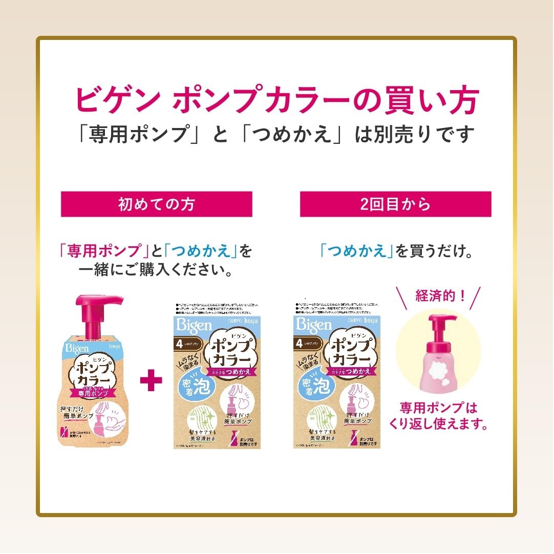 ビゲンポンプカラー　つめかえ　3RB　リッチブラウン 容量105ML ホーユー ヘアカラー・白髪用