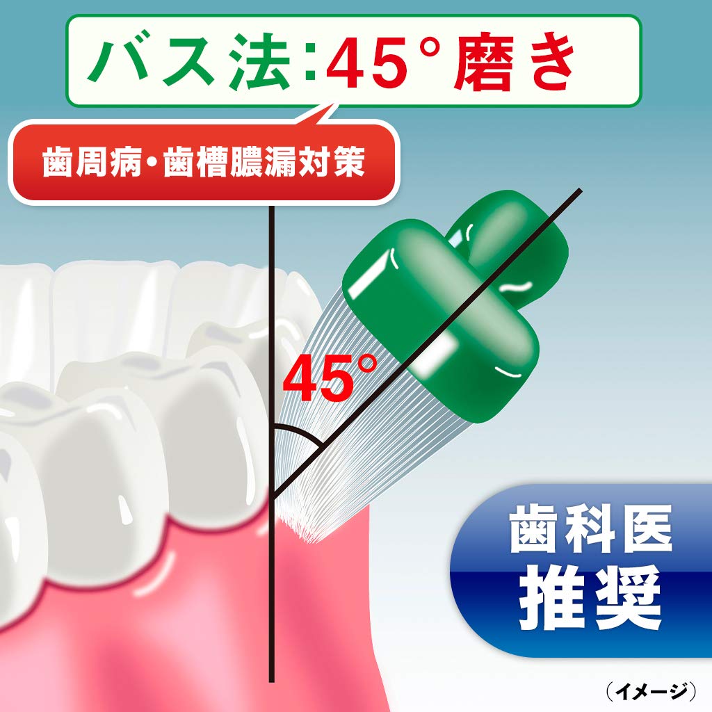 生葉45°磨きブラシ コンパクト ふつう 1本 容量1本 小林製薬 歯ブラシ