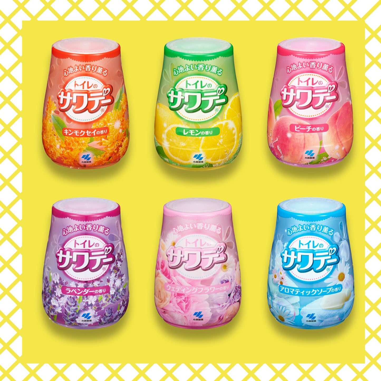 【まとめ買い】サワデー　アロマティックソープの香り 容量140G×24点セット 小林製薬 芳香剤・トイレ用