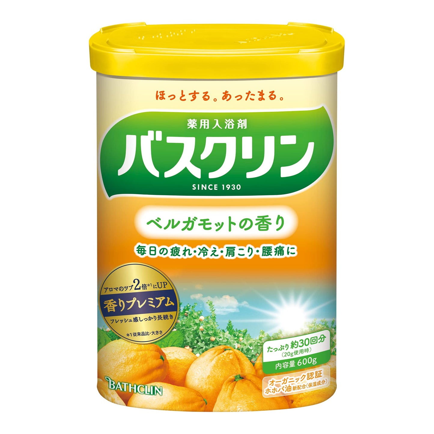 【まとめ買い】バスクリン　ベルガモットの香り　６００ｇ 容量600G×15点セット バスクリン 入浴剤
