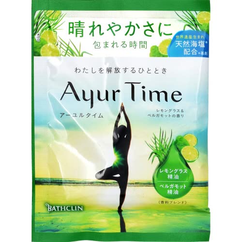 【まとめ買い】アーユルタイム　レモングラス＆ベルガモットの香り　４０Ｇ 容量40G×6点セット バスクリン 入浴剤