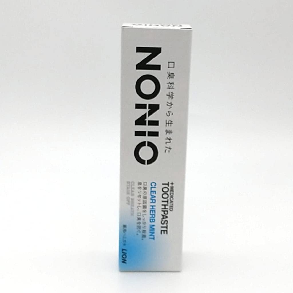 【まとめ買い】ＮＯＮＩＯハミガキ　クリアハーブミント　３０ｇ 容量30G×10点セット ライオン 歯磨き