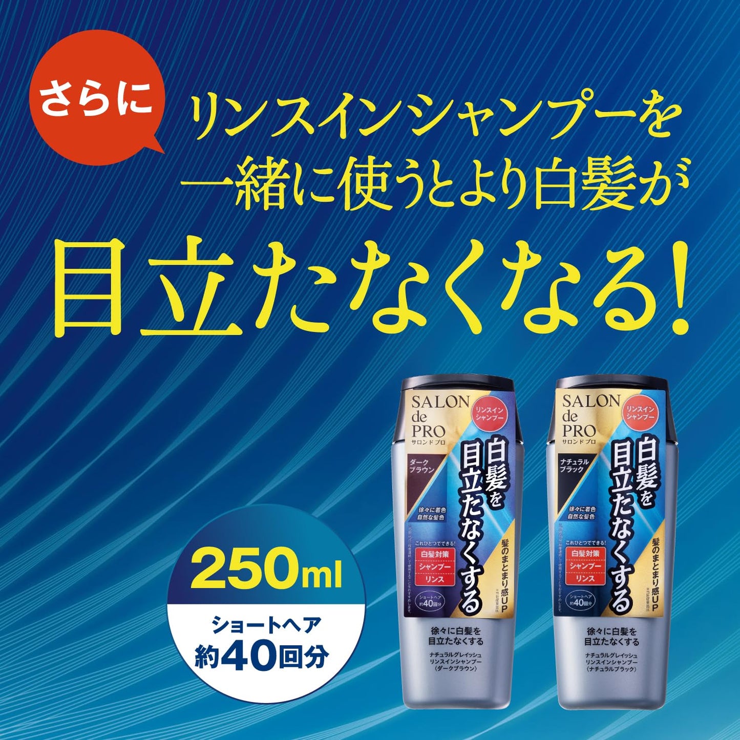 【まとめ買い】サロンドプロ　ナチュラルグレイッシュ　トリートメント　＜ナチュラルブラック＞ 容量180G×3点セット ヘアカラー