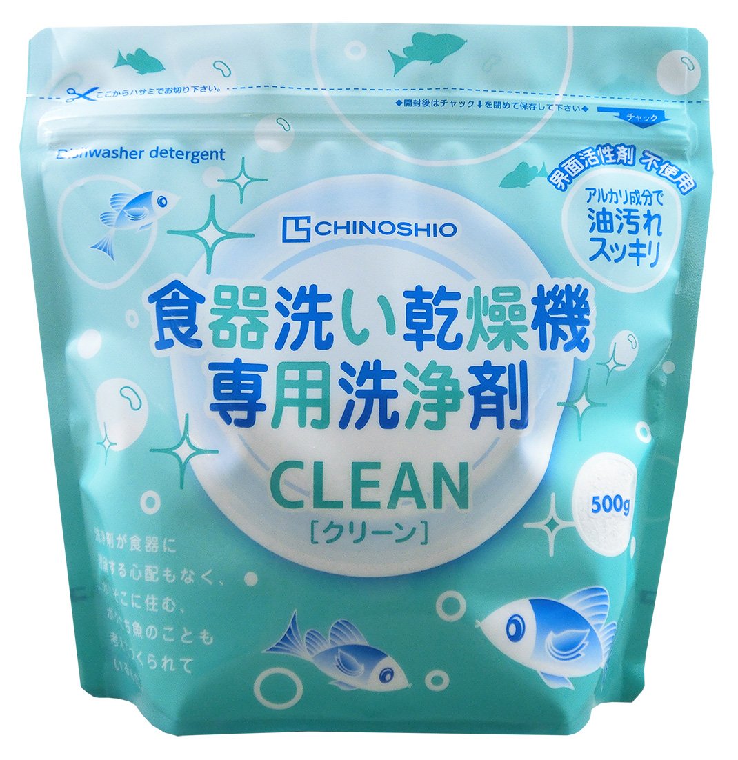 【まとめ買い】クリーン食器洗い乾燥機専用洗浄剤　５００ｇ 容量500G×24点セット ちのしお社 食器用洗剤