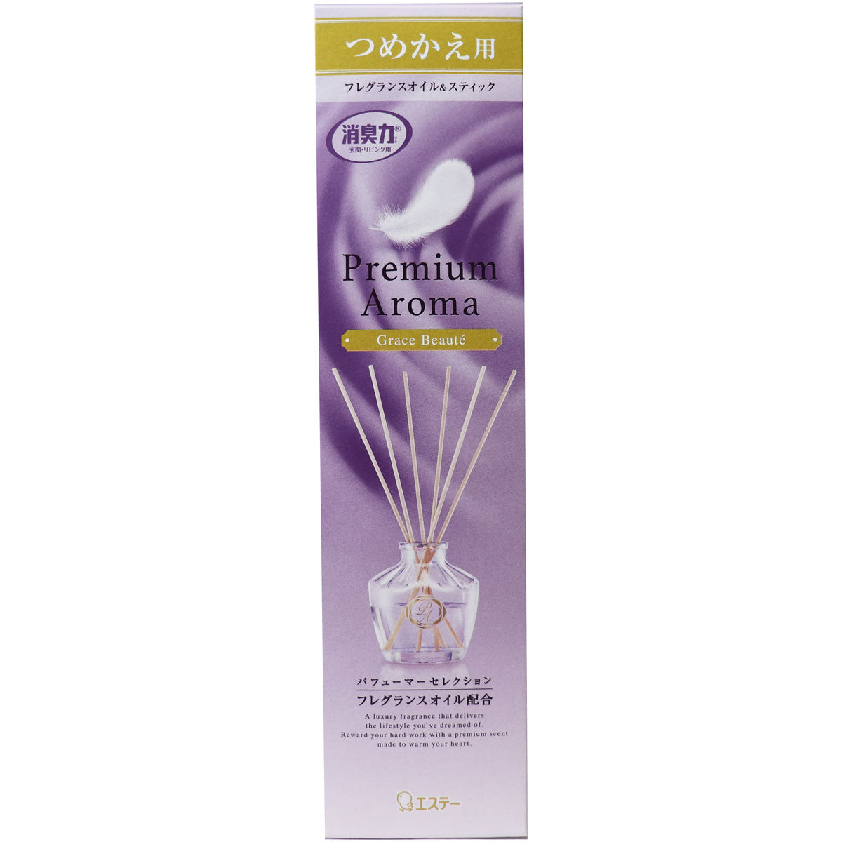 【まとめ買い】お部屋の消臭力　Premium　Aroma　Ｓｔｉｃｋつめかえグレイスボーテ 容量50ML×18点セット エステー 芳香剤・部屋用