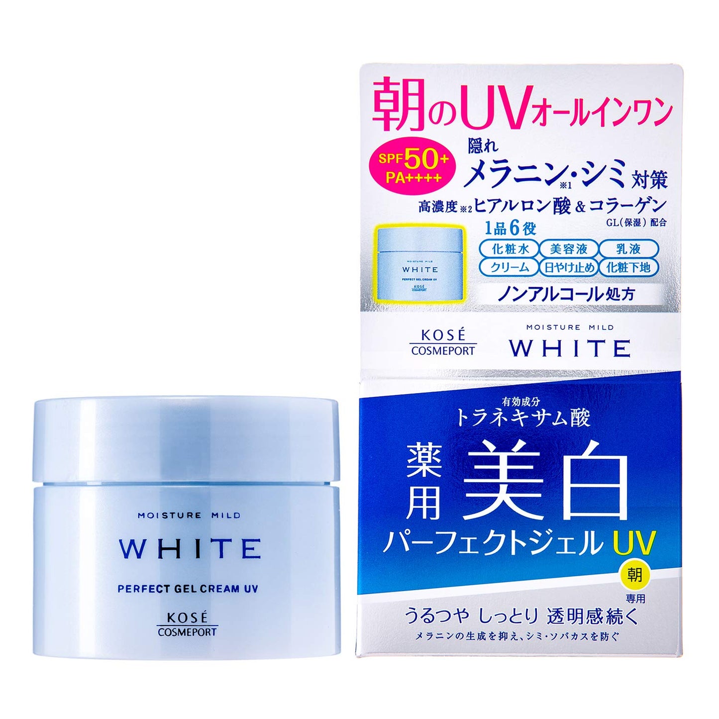 【まとめ買い】モイスチュアマイルドホワイトパーフェクトジェルUV 容量90G×6点セット コーセーコスメポート 化粧品