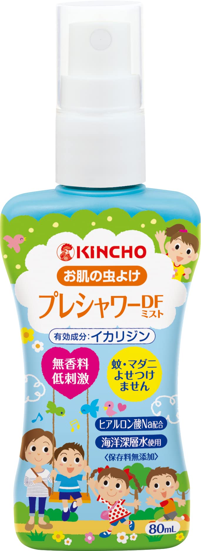 【まとめ買い】お肌の虫よけプレシャワーDFミスト 無香料80ML 容量80ML×10点セット 大日本除虫菊（金鳥） 殺虫剤・虫よけ