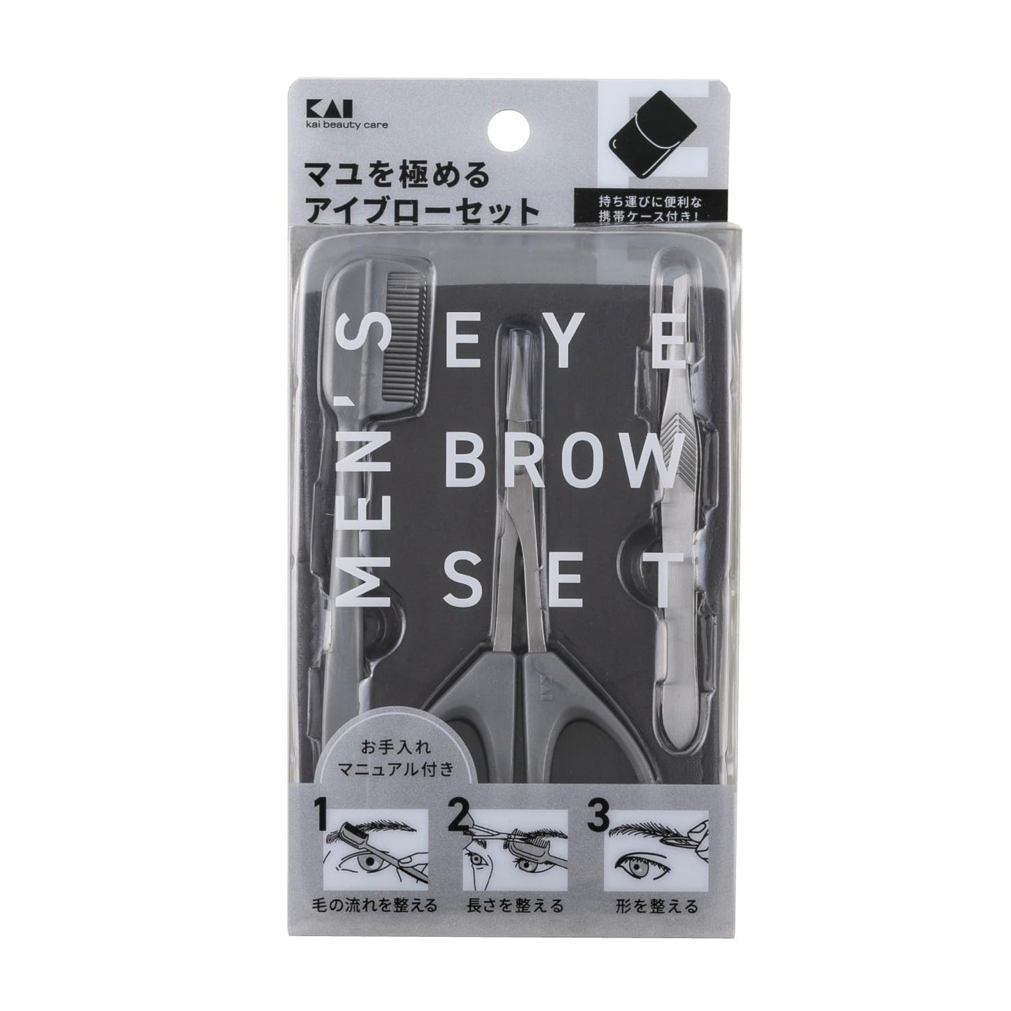 【まとめ買い】HC3048Groom！ アイブローセット 容量1個×6点セット 貝印 ボディケア