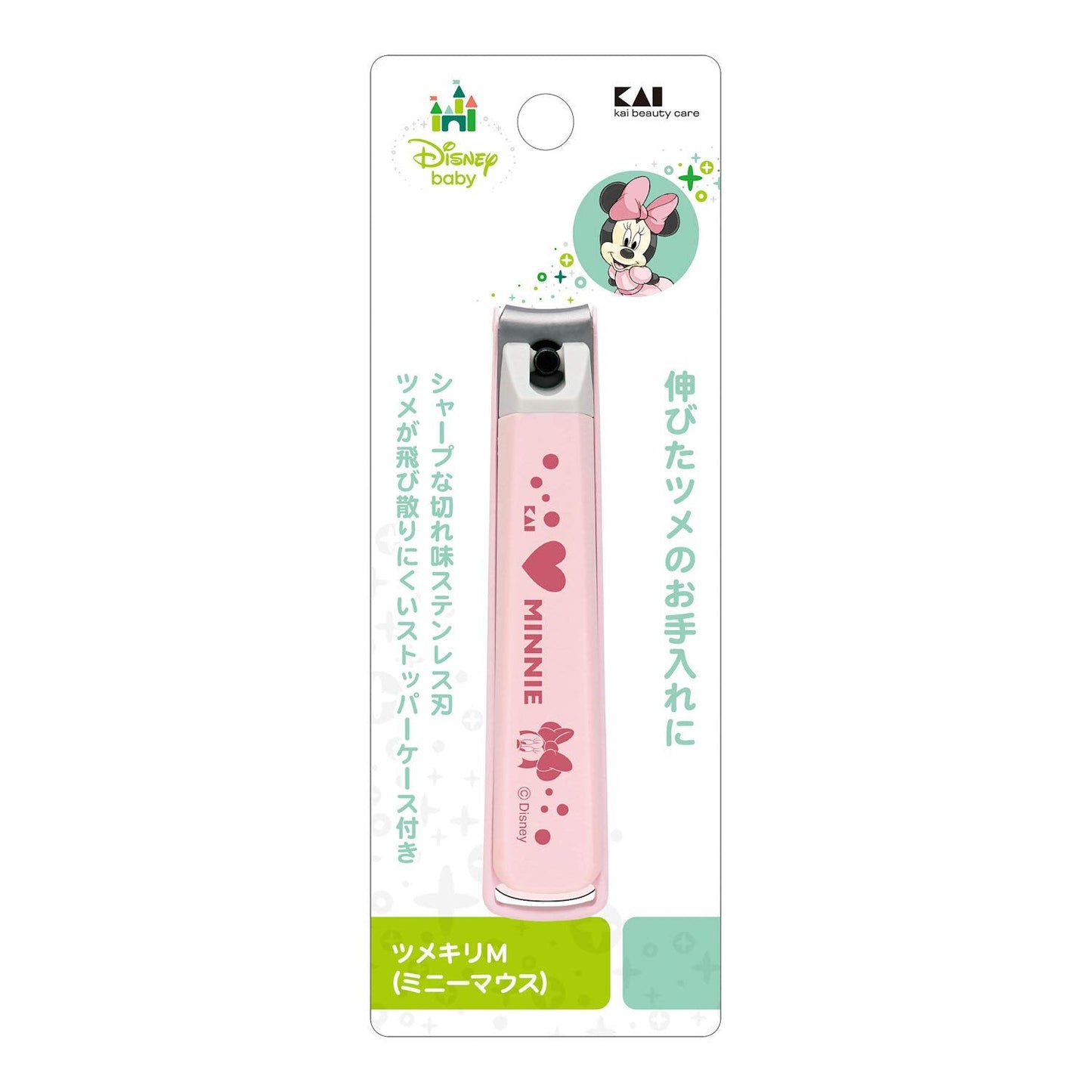 【まとめ買い】KK1487 ツメキリM（ミニーマウス） 容量1本×6点セット 貝印 ベビー用品