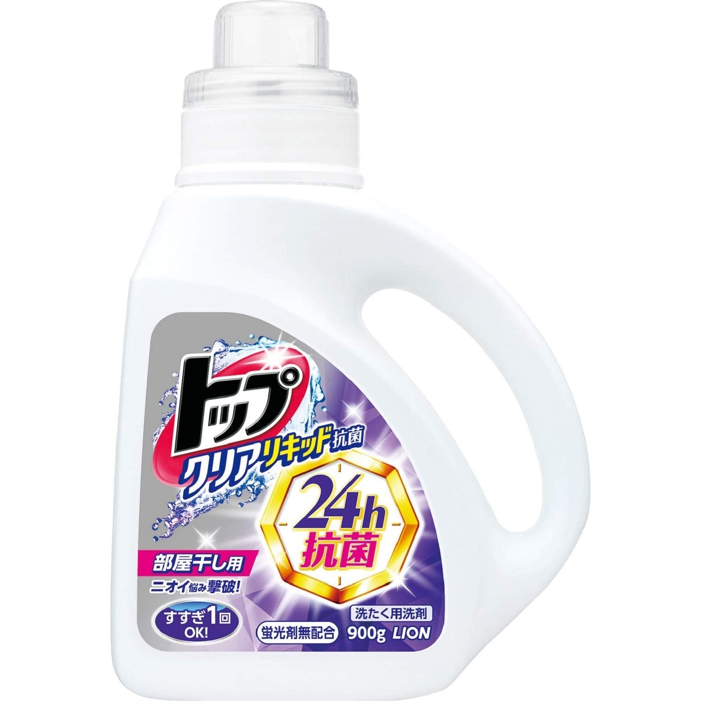 【まとめ買い】トップクリアリキッド抗菌　本体 容量900G×8点セット ライオン 衣料用洗剤