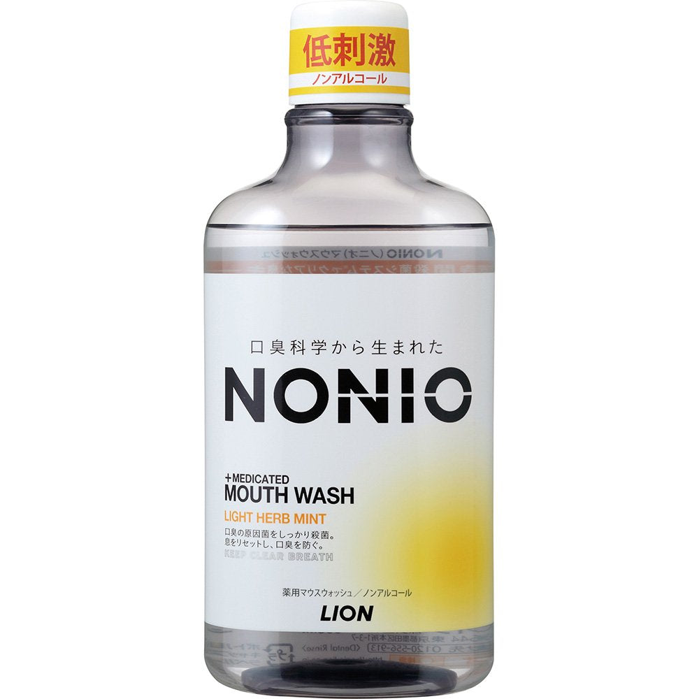 【まとめ買い】ＮＯＮＩＯマウスウォッシュ　ノンアルコール　ライトハーブミント　６００ＭＬ 容量600ML×12点セット マウスウォッシュ