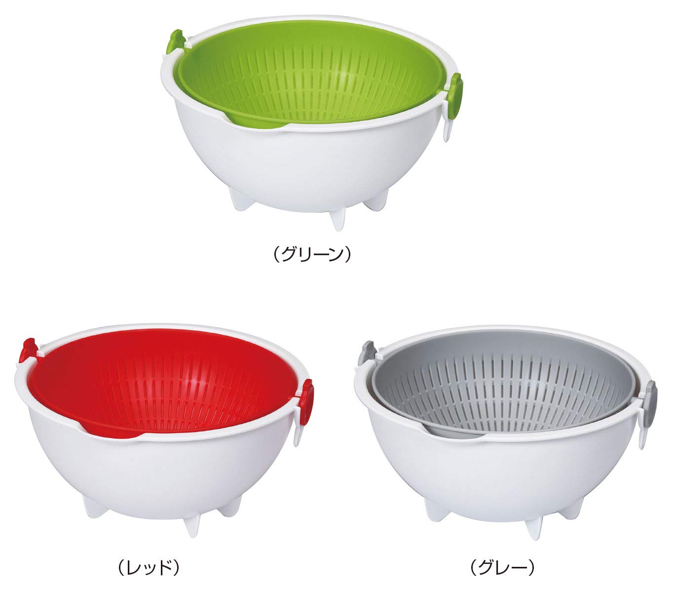 【まとめ買い】スピンホイール　コランダー　ラージ（グリーン） 容量1個×5点セット 小久保工業所 台所用品