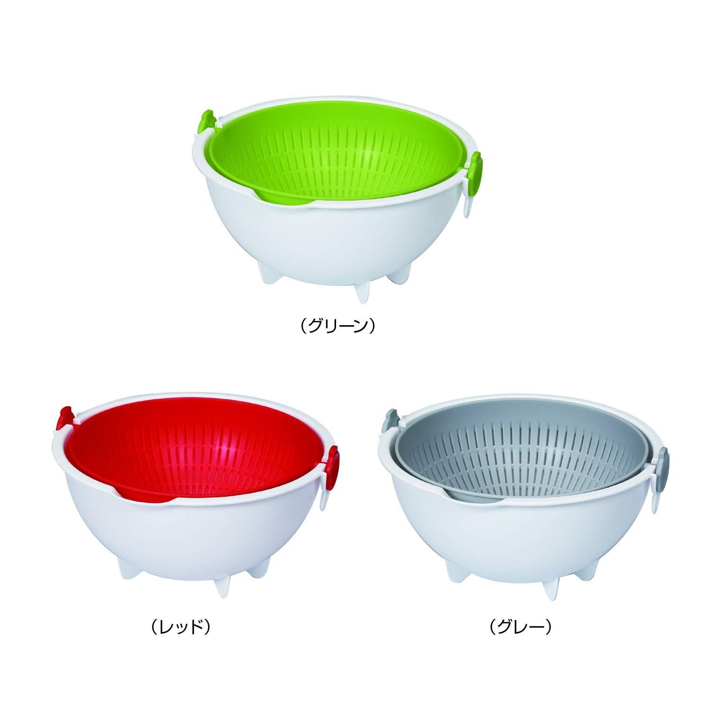 【まとめ買い】スピンホイール　コランダー　ラージ（グリーン） 容量1個×5点セット 小久保工業所 台所用品
