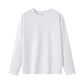 ロンT 長袖 110cm Tシャツ 白 綿100％ 体育 体操服 子供 キッズ 大人 メンズ レディース 通気性 運動会 イベント ユニフォーム クラスTシャツ ロングスリーブ 男女兼用