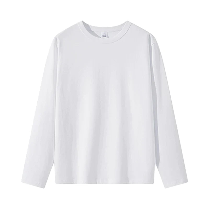 ロンT 長袖 110cm Tシャツ 白 綿100％ 体育 体操服 子供 キッズ 大人 メンズ レディース 通気性 運動会 イベント ユニフォーム クラスTシャツ ロングスリーブ 男女兼用