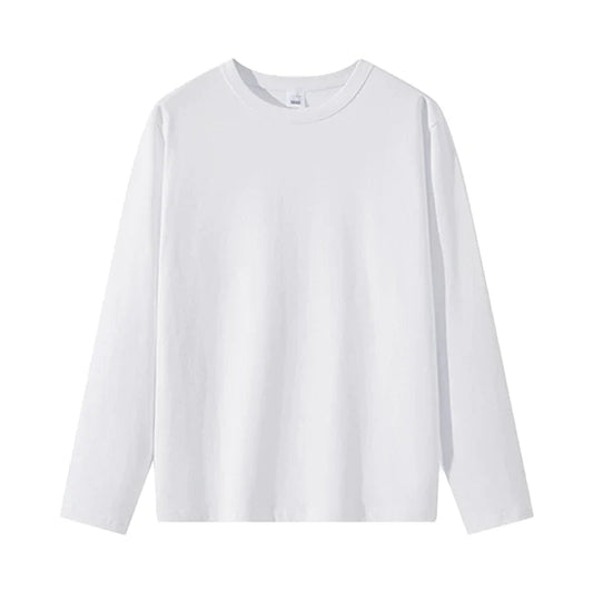 ロンT 長袖 110cm Tシャツ 白 綿100％ 体育 体操服 子供 キッズ 大人 メンズ レディース 通気性 運動会 イベント ユニフォーム クラスTシャツ ロングスリーブ 男女兼用