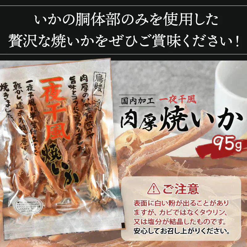 ＜国内加工 一夜干風焼いか 95g＞ おつまみ