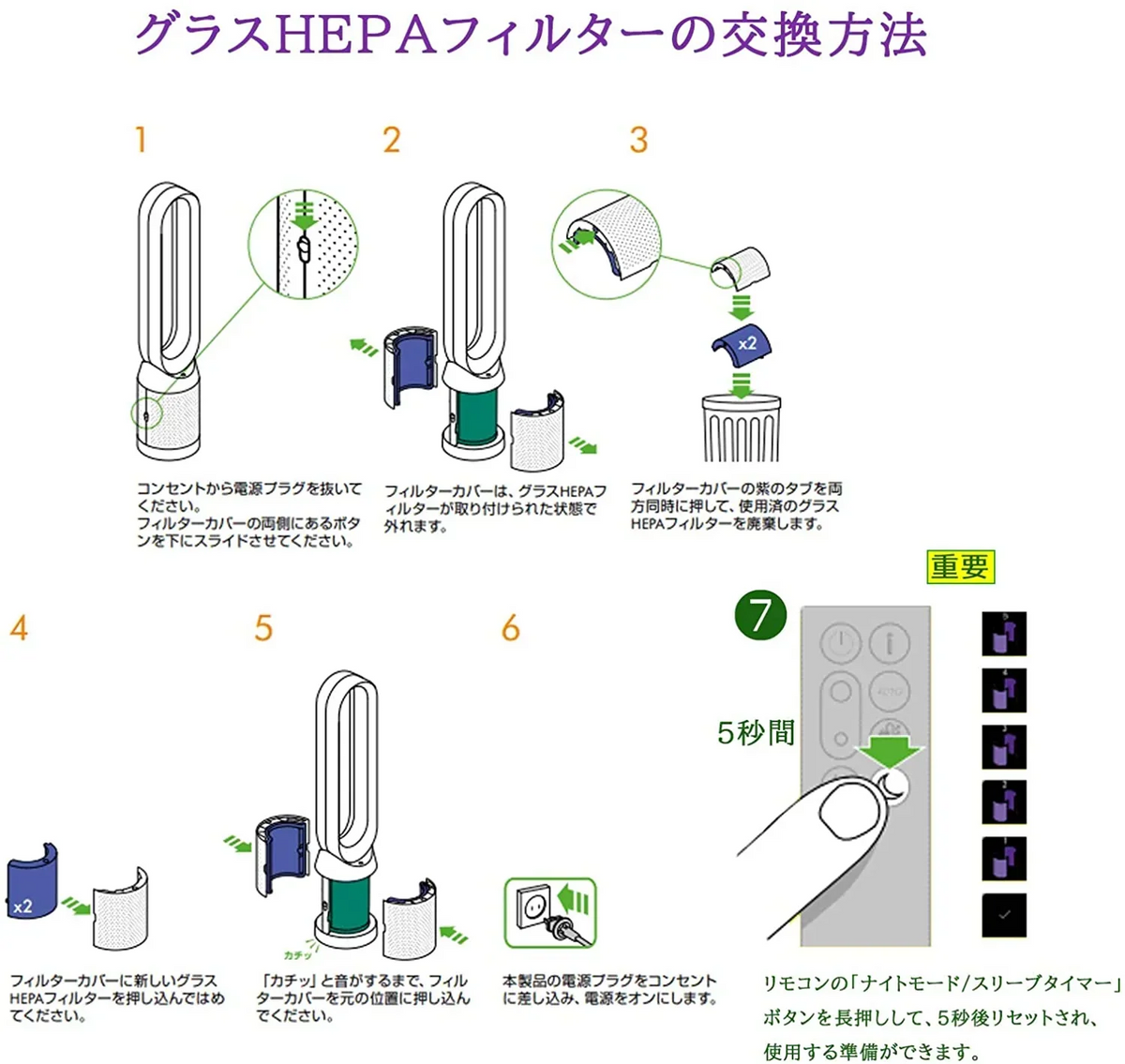 ダイソン dyson 交換用フィルター　HP06 TP06 HP07 TP07 HP09 TP09 PH02　空気清浄器 ファン 空気清浄機用フィルター グラスHEPAフィルター 　活性炭フィルター　送料無料