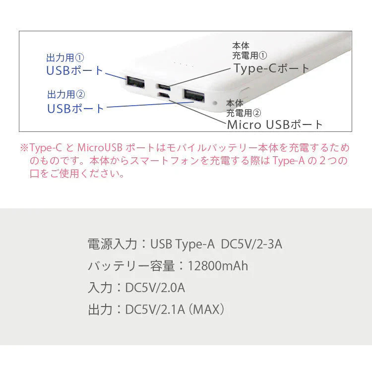 【グレージュ】モバイルバッテリー 大容量 軽量 小型 薄型 12800mAh 急速充電 スマホ 充電器 アンドロイド 充電器 アイフォン 充電 バッテリー 携帯充電器 持ち運び iPhone 15 Android pse認証 大容量モバイルバッテリー スマホ バッテリー 防災 送料無料